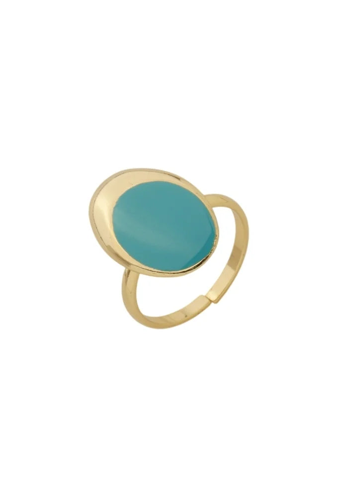 Oval Ring Turquoise