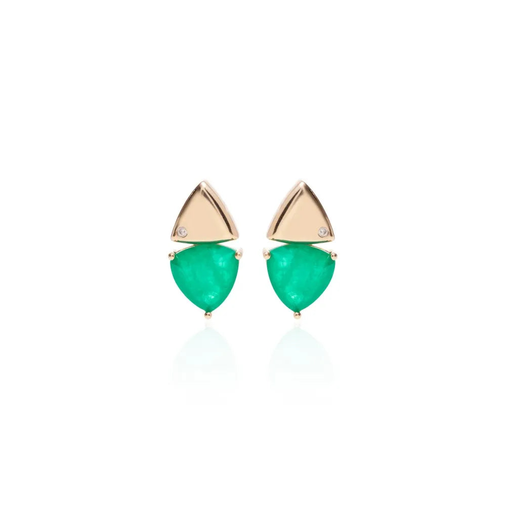 Fusion Emerald Earrings
