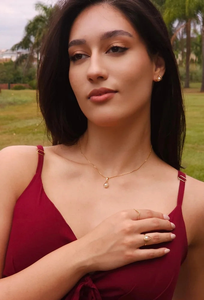 Necklace Drop with Pearl