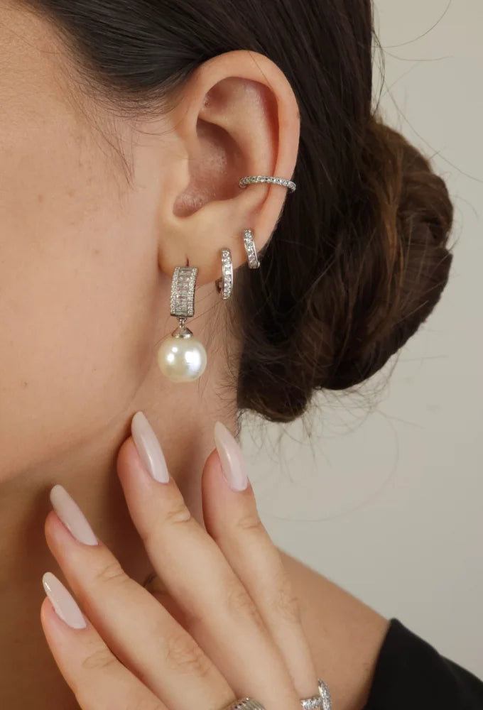 Shimmer Pearl Earrings