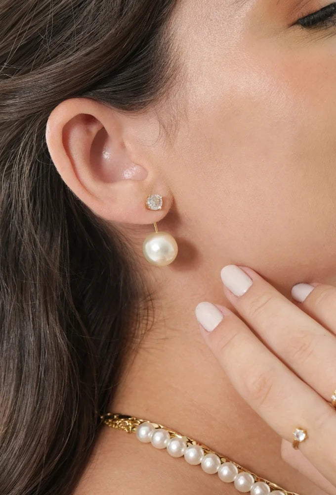 Rara Pearl Gold Earrings
