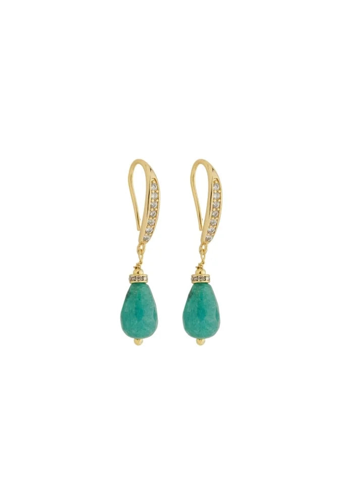 Earrings Amazonita Stone