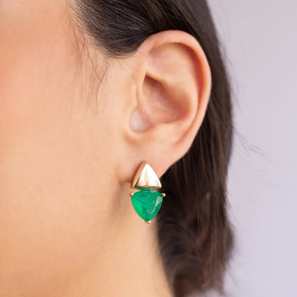 Fusion Emerald Earrings
