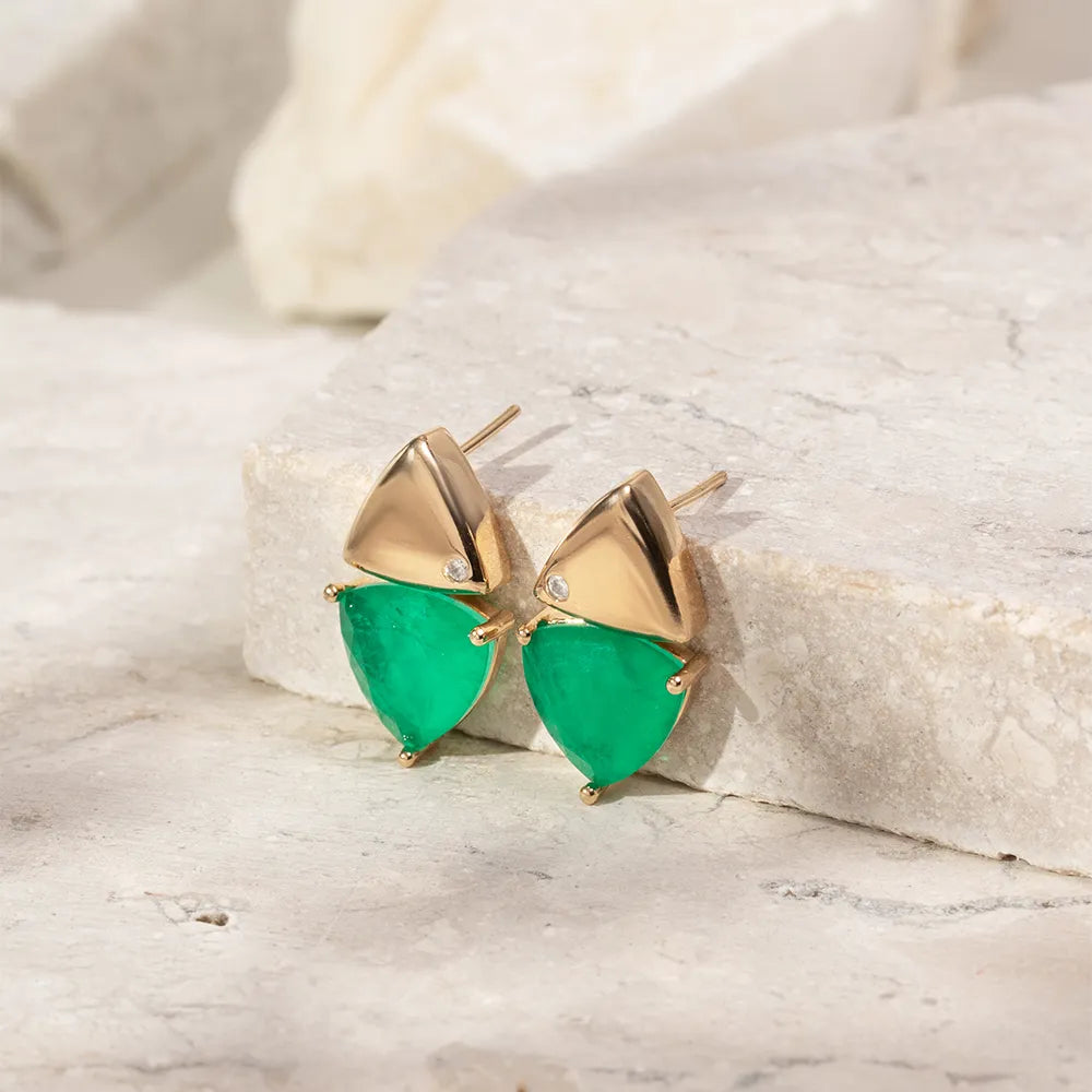 Fusion Emerald Earrings