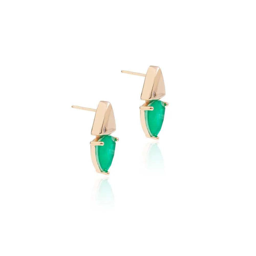 Fusion Emerald Earrings