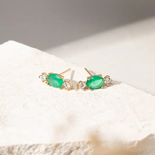 Bossa Emerald Earrings