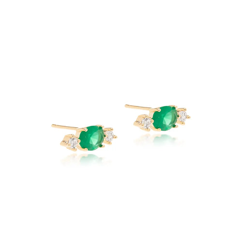 Bossa Emerald Earrings