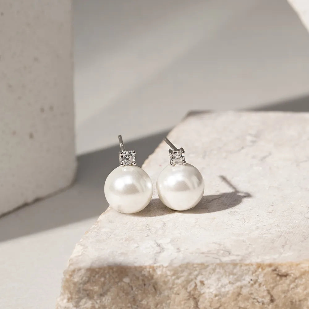 Lua Pearl Silver Earrings