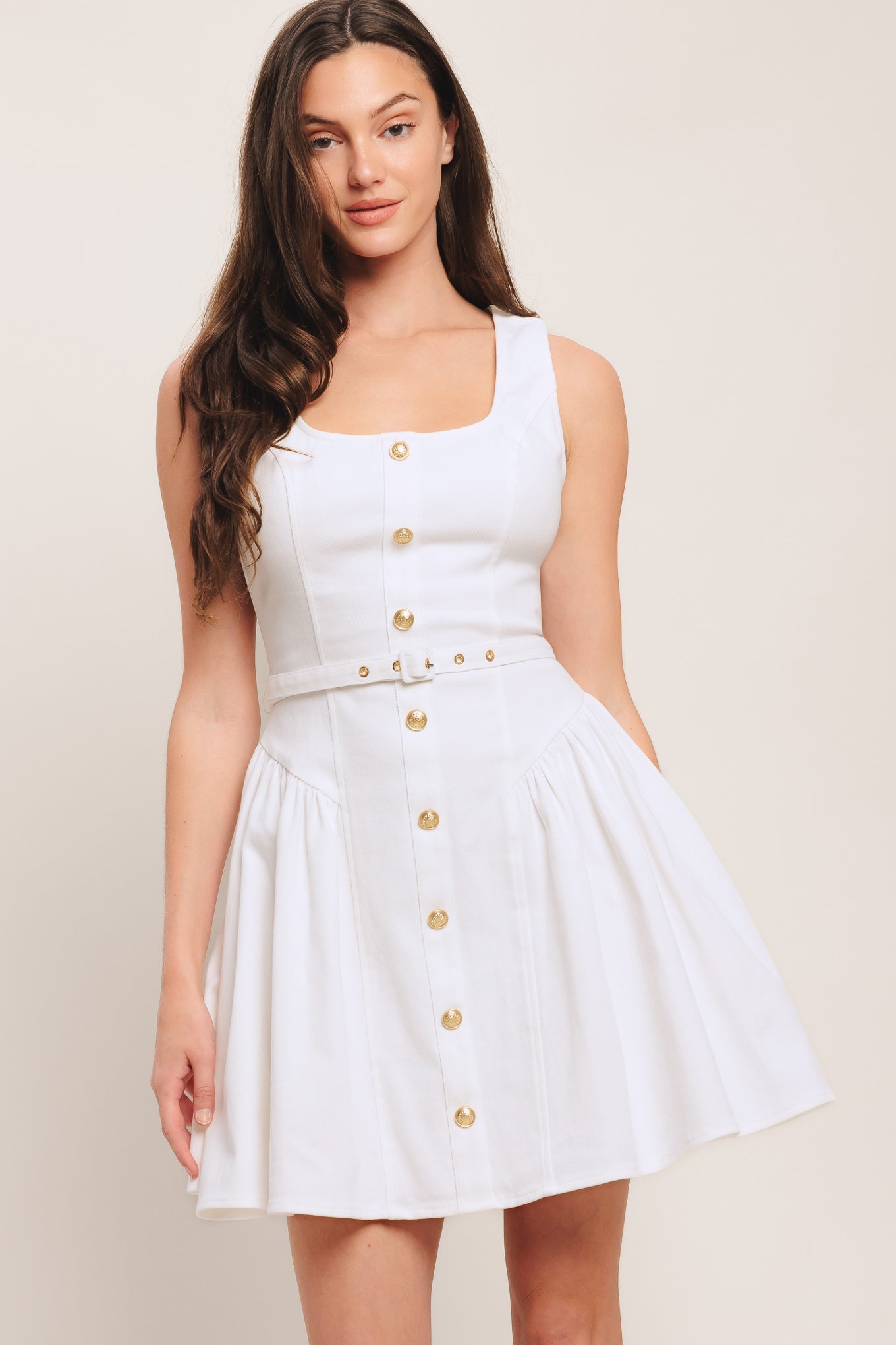 ALYSSA WOVEN MINI DRESS